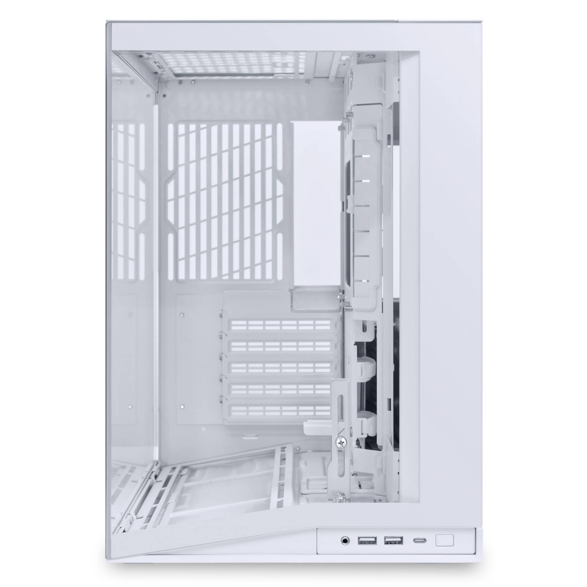 Lian Li O11 Dynamic Mini V2 PC Kılıf, Mini Kılıf, ATX, Temperli Cam - Beyaz - Görsel 4