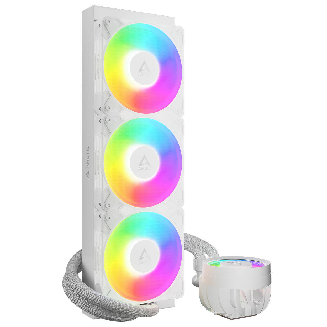Arctic Liquid Freezer III Pro 360 ARGB AiO Su Soğutma - 360mm, beyaz - Görsel 2