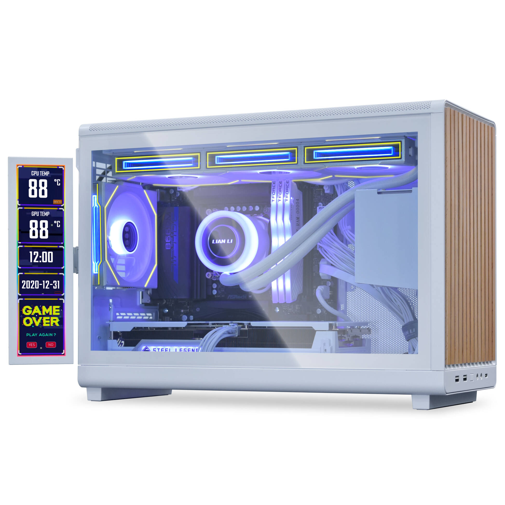 Lian Li 8.8" Universal Screen - Lian Li 8.8" Evrensel Ekran - Beyaz - Görsel 11