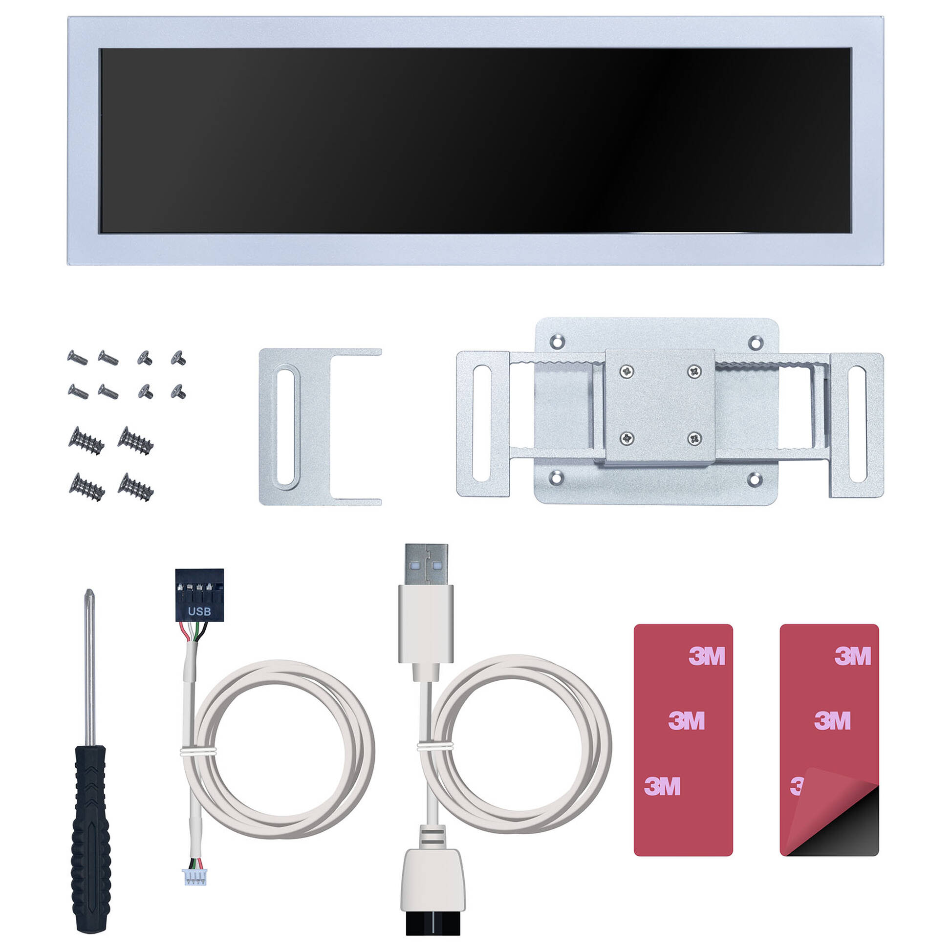 Lian Li 8.8" Universal Screen - Lian Li 8.8" Evrensel Ekran - Beyaz - Görsel 6